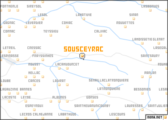 map of Sousceyrac