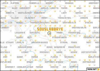 map of Sous lʼAbbaye