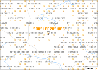 map of Sous le Gros Hies