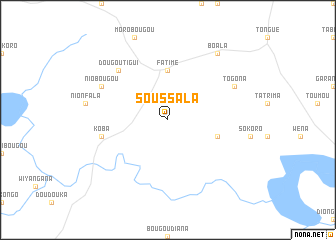 map of Soussala