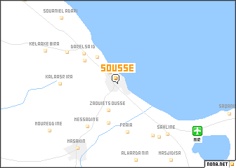 map of Sousse