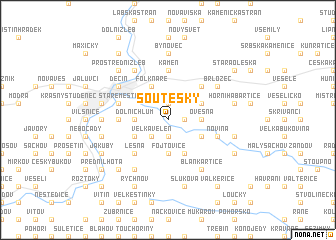 map of Soutěsky