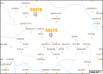 map of Souté