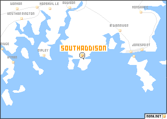 map of South Addison