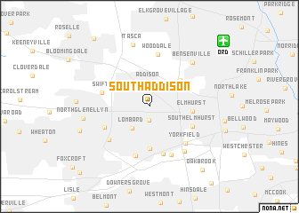 map of South Addison