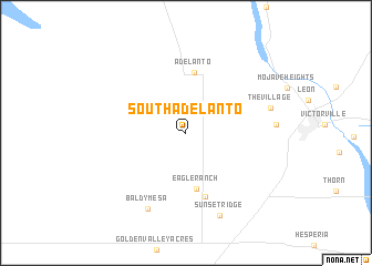 map of South Adelanto