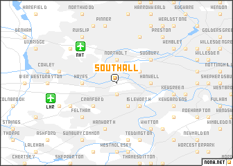 map of Southall