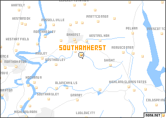 map of South Amherst