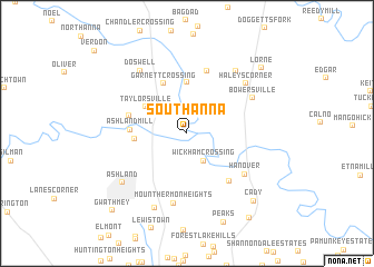 map of South Anna