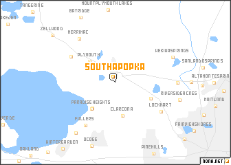 map of South Apopka