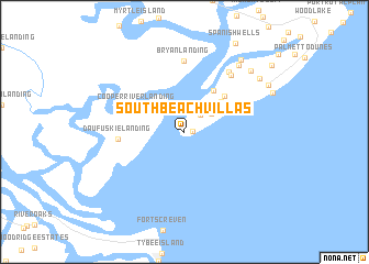 map of South Beach Villas