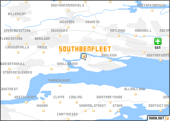 map of South Benfleet