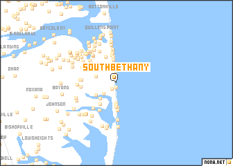 map of South Bethany