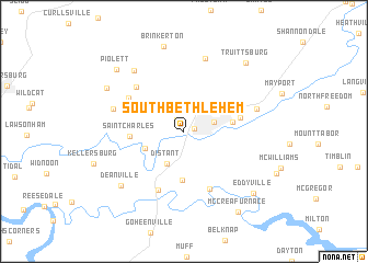 map of South Bethlehem