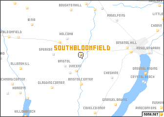 map of South Bloomfield