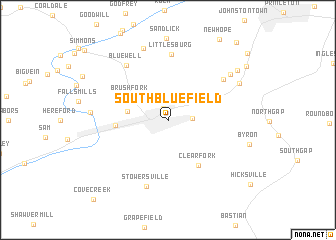 map of South Bluefield