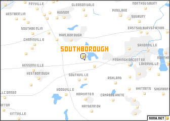 map of Southborough