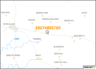 map of South Boston