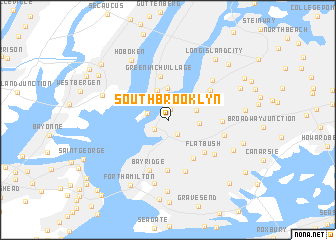 map of South Brooklyn