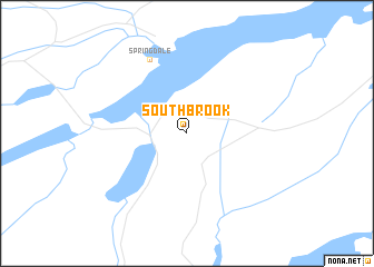 map of South Brook