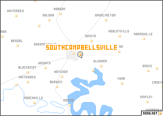 map of South Campbellsville