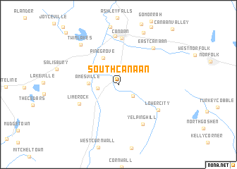 map of South Canaan