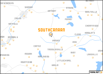 map of South Canaan