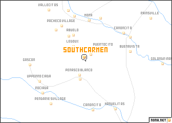 map of South Carmen