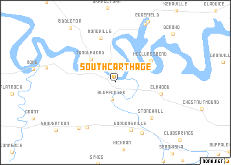 map of South Carthage