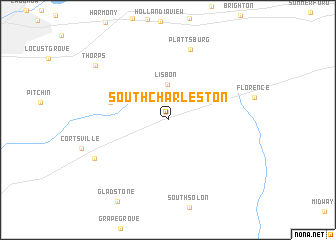 map of South Charleston