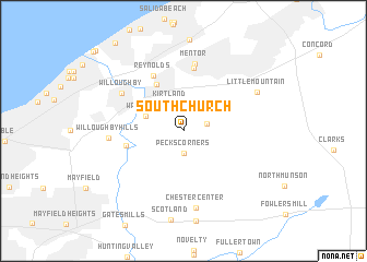 map of South Church