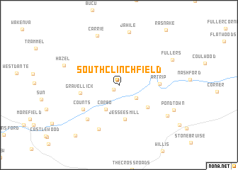 map of South Clinchfield