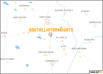 map of South Clinton Heights