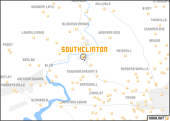 map of South Clinton