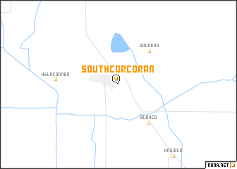 map of South Corcoran