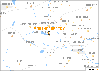 map of South Coventry