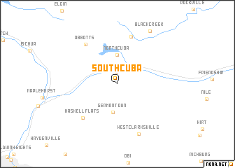 map of South Cuba