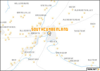 map of South Cumberland