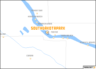 map of South Dakota Park