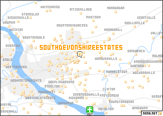 map of South Devonshire Estates