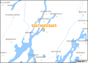 map of South Dresden