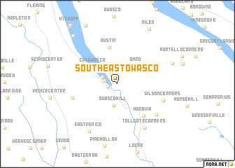 map of Southeast Owasco