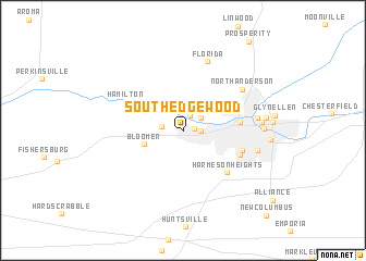 map of South Edgewood