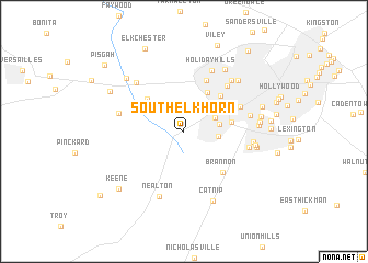 map of South Elkhorn