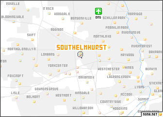 map of South Elmhurst