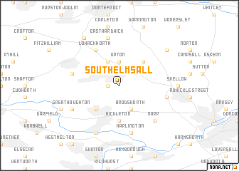 map of South Elmsall