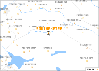 map of South Exeter