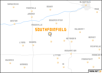 map of South Fairfield