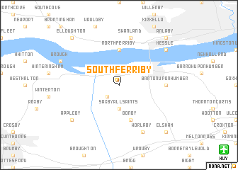 map of South Ferriby