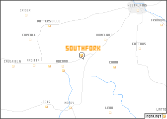 map of South Fork